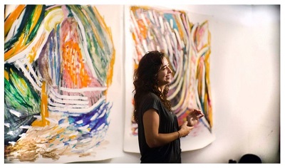 Read more about the article Cela Luz arma projeto com suas monotipias em prol da campanha “Maré diz NÃO ao Coronavírus”