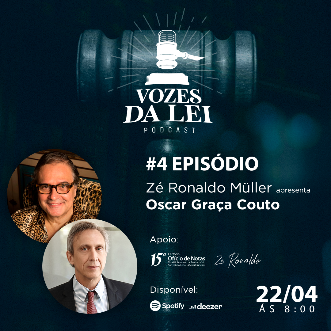 Read more about the article Meio ambiente é o tema do próximo episódio do podcast “Vozes da Lei” com o advogado e professor Oscar Graça Couto