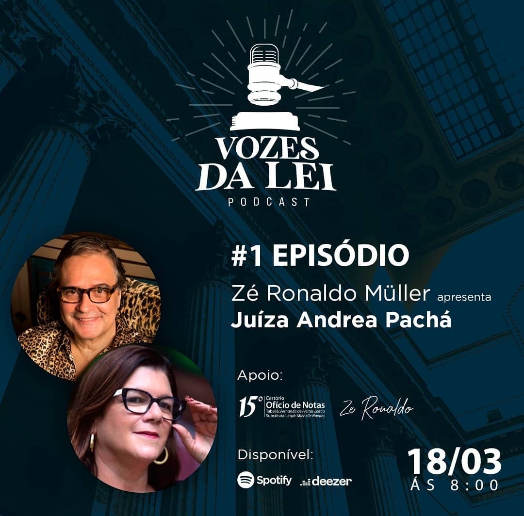 Read more about the article A juíza Andrea Pachá no teaser sobre a justiça e a mulher no podcast “Vozes da Lei”