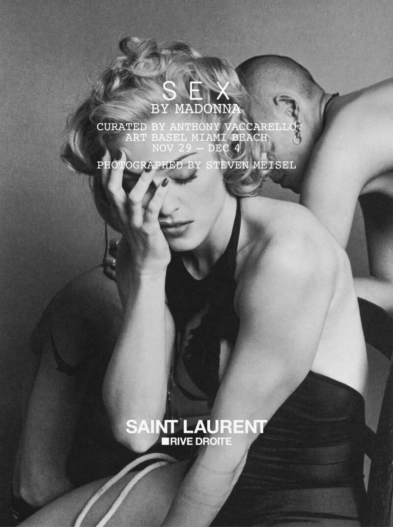 Read more about the article A Saint Laurent marca presença na Art Basel Miami com a exposição “Sex by Madonna” com a curadoria de Anthony Vaccarello