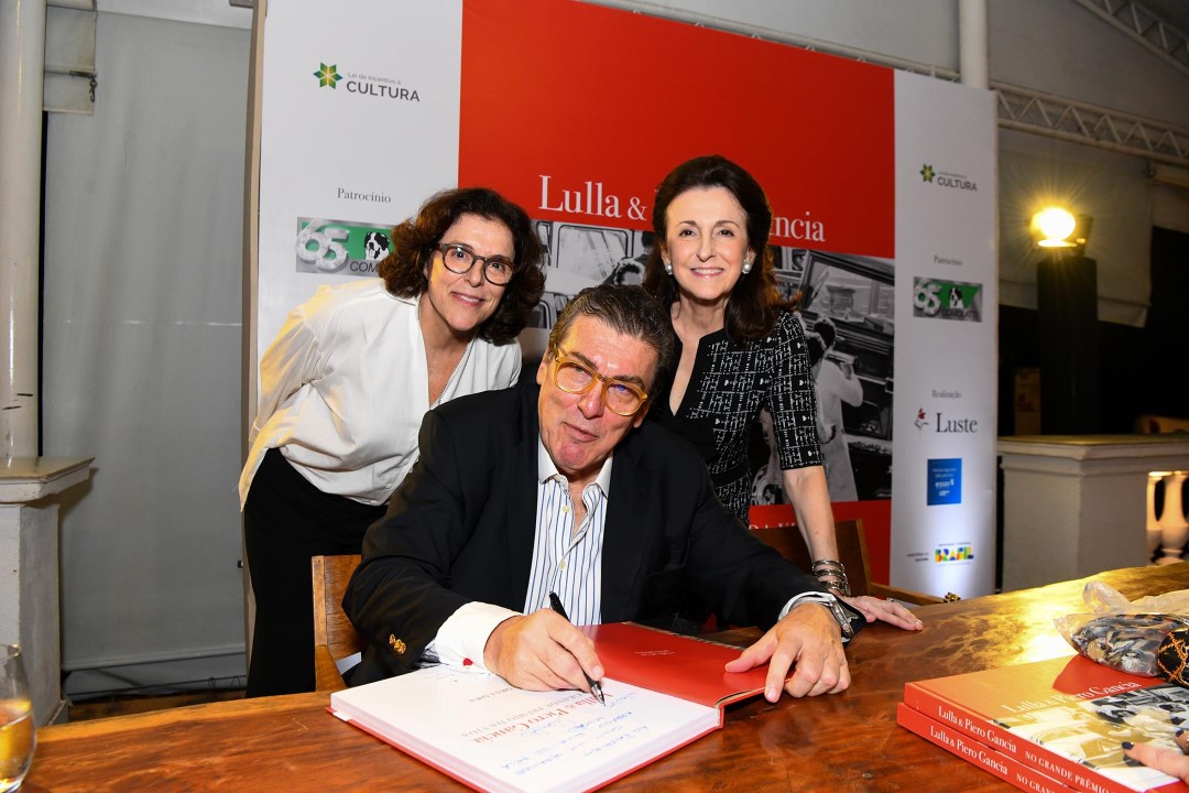 O lançamento do livro Lulla e Piero Gancia 