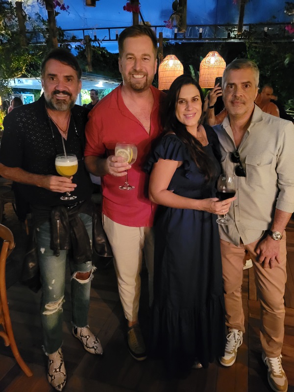 Beto Silva, Marcio Beckmann, Isabela Novaes e Claudio Cadeco 