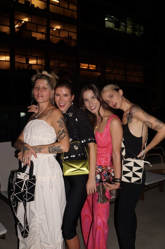 Brona, Martha Pinel, Luiza Mallmann e Helena Alves_Evento collab Ryzí + Alexandre Herchcovitch