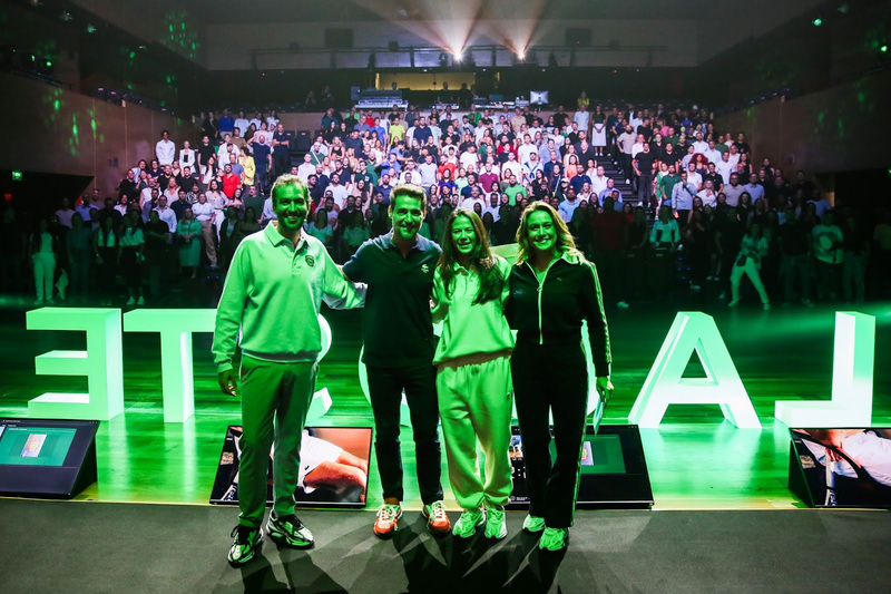 Eduardo Rodrigues, Pedro Zannoni, Sophia Chow, Fernanda Gentil e plateia no Croco Day Crédito: Laryssa Fraga e Rafaela Lima