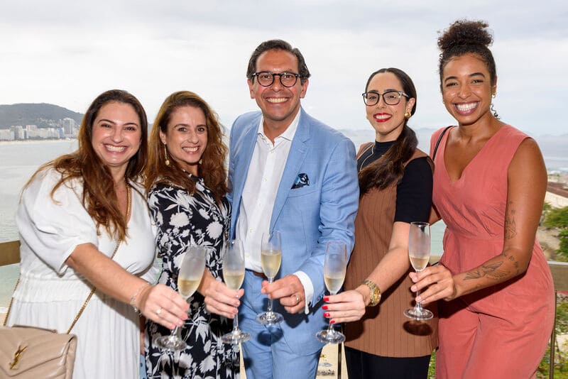 Renata Algebaile, Fenanda Monteiro, Netto Moreira, Livia Ganem e Juliana Leite - Fairmont Rio