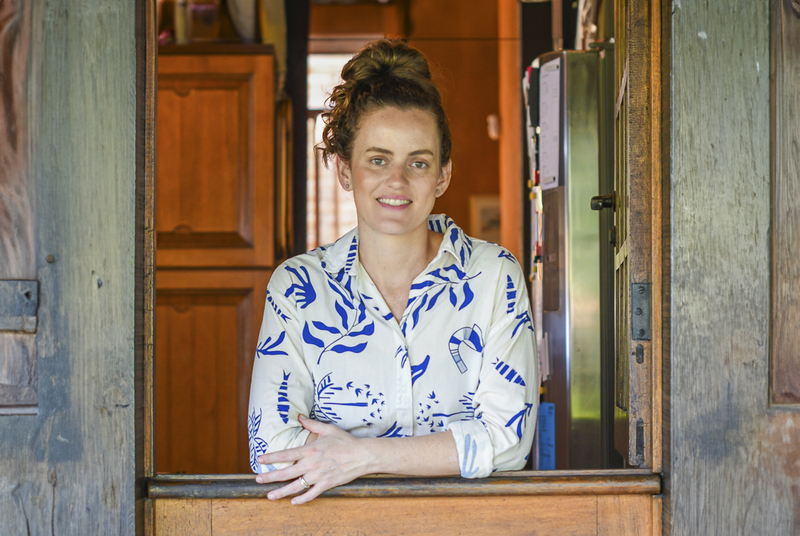 Chef Jess Hulme na cozinha do CALMA