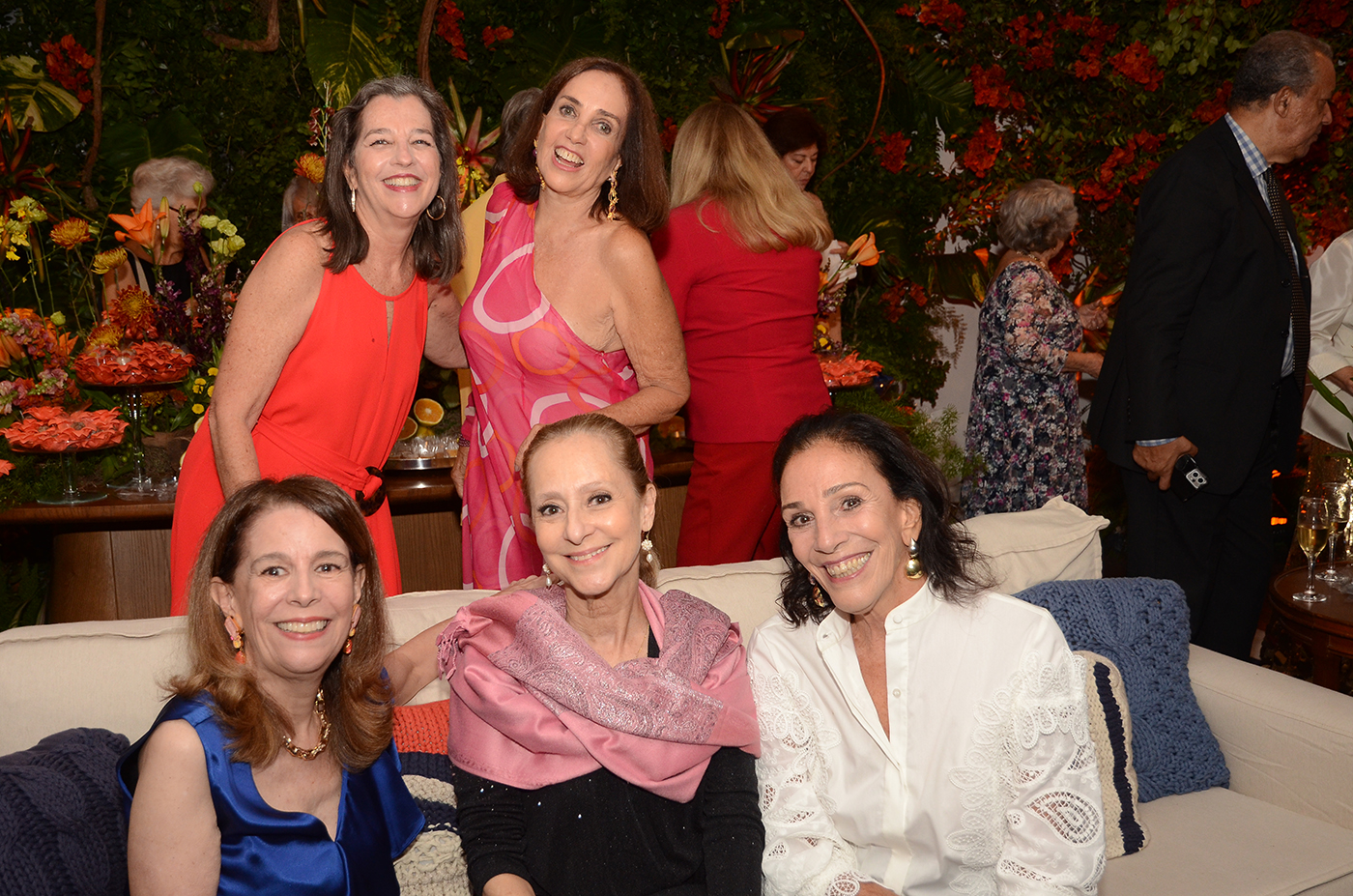 Fatima Brizola, Ana Botafogo, Alicinha Silveira e atras, Adriana Novis e Vera Bocayuva