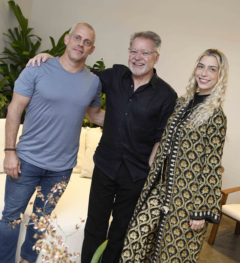 Hugo Schwartz, João Caetano e Maria Pia