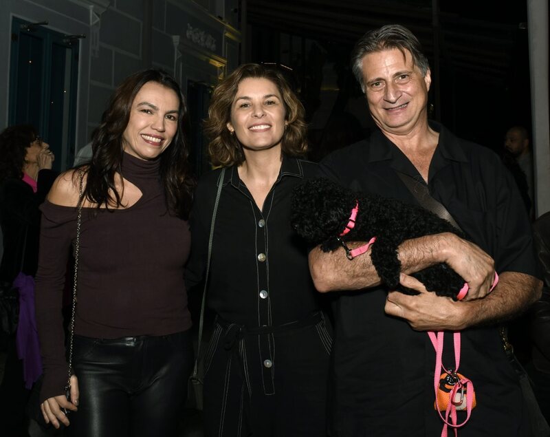 Ana Paula Araújo , Jeane Terra e Michael Naify - Coquetel