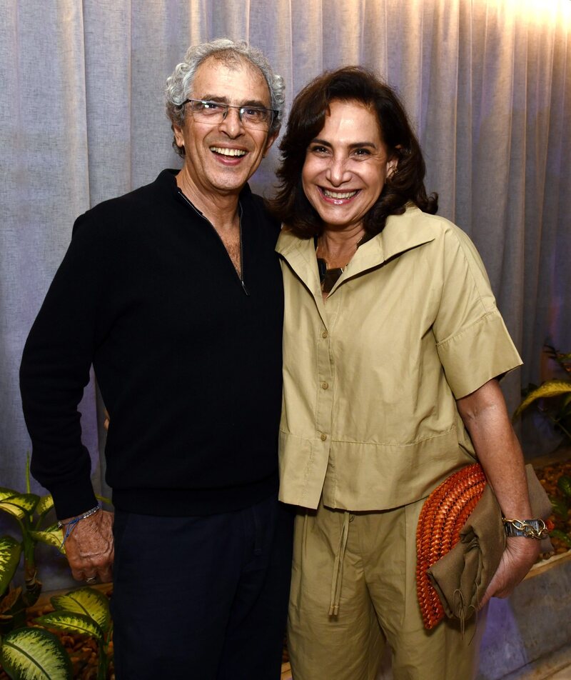 O casal Jaime Rabacov e Totia Meireles 