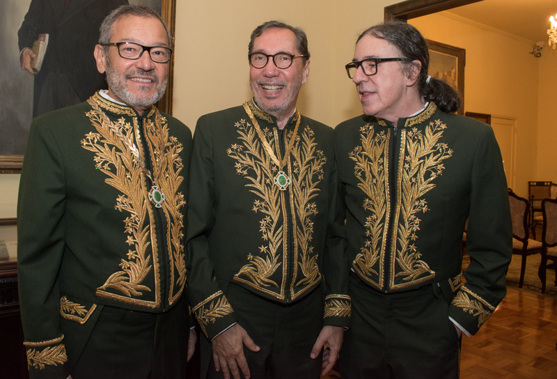 Paulo Niemayer, Merval Pereira e Geraldo carneiro