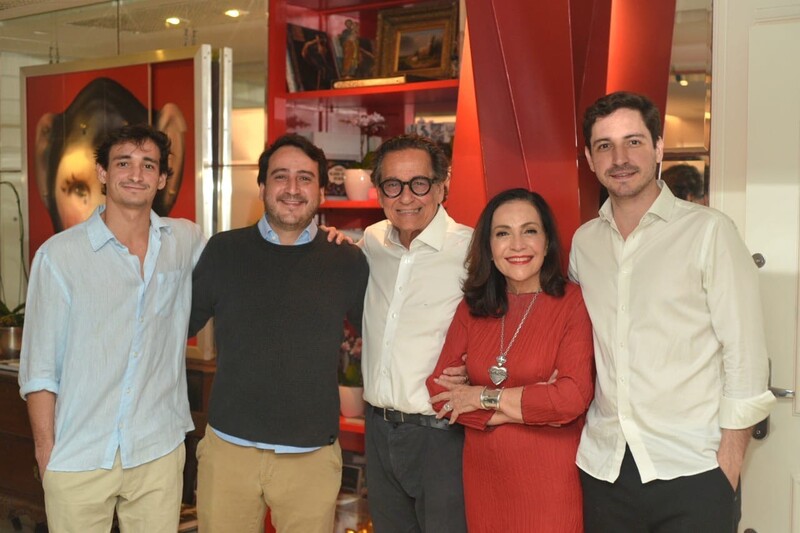 Nestorzinho ,Francisco e Victor foram prestigiar a posse do pai 