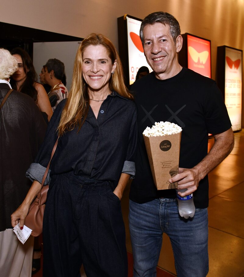 O casal Ingrid Guimarães e René Machado