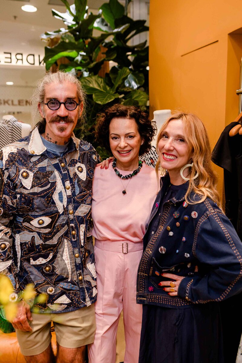 Felipe Veloso, Andrea Marques e Isabela Capeto