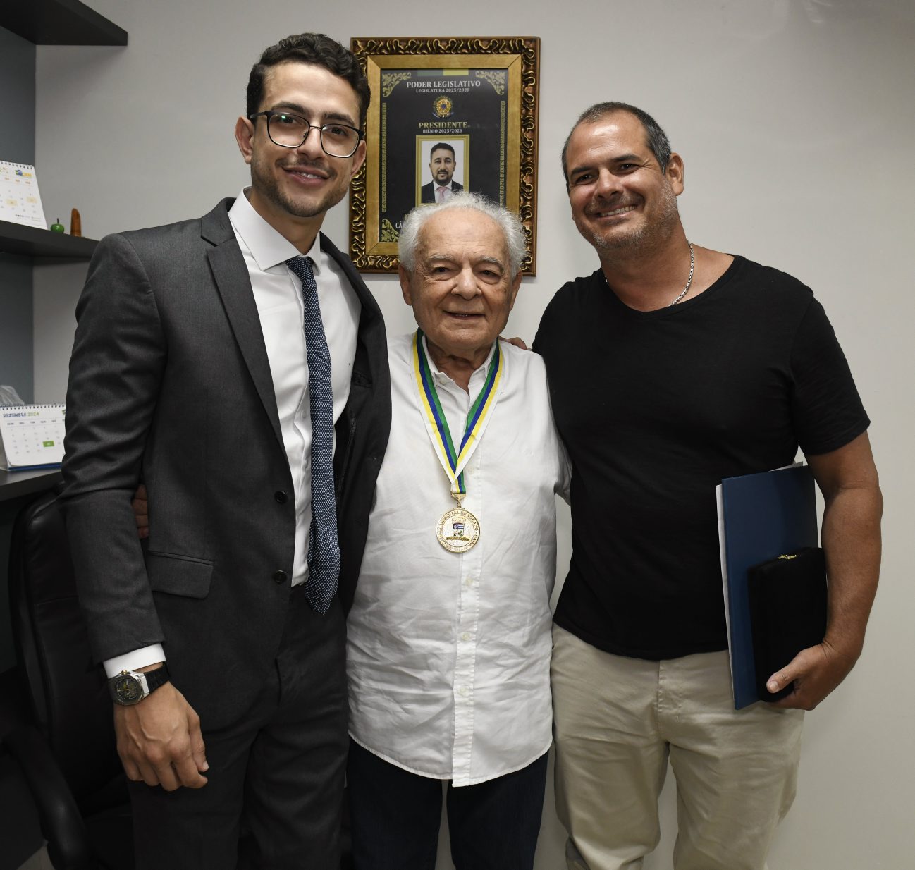 Ricardo Maia Filho , Othon Bastos e seu filho Pedro Bastos