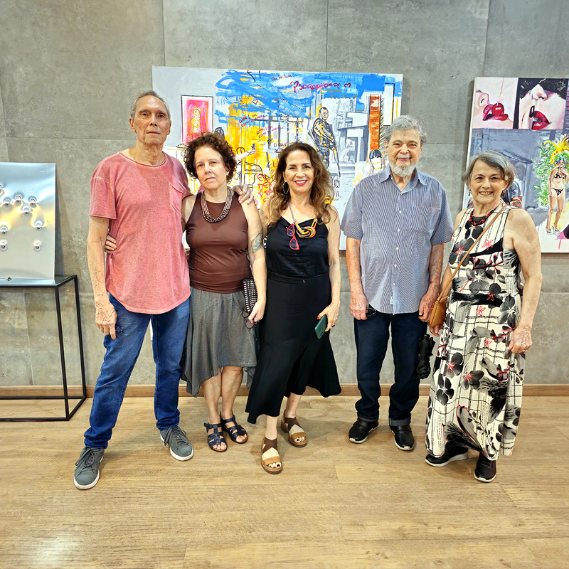 Pedro Domingues, Monica Barreto, Lígia Teixeira, Jack e Sandra Schechtman