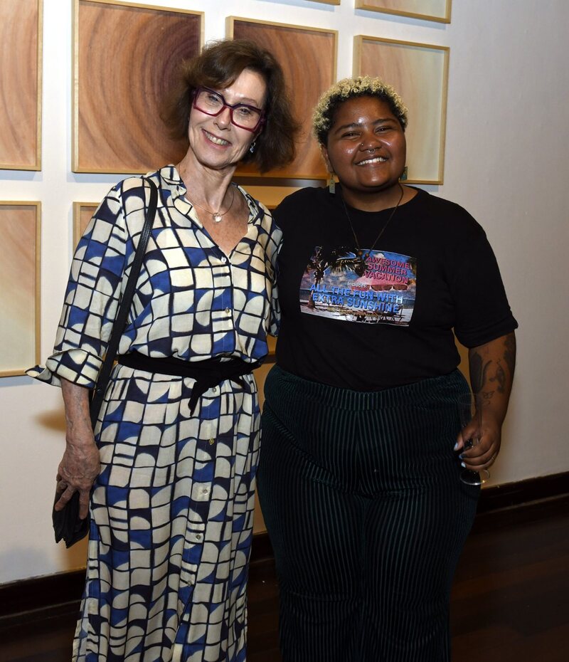 Stella Mariz e a iluminadora Amanda Barroso