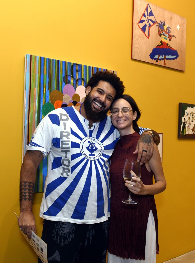 Mulambö e a curadora Daniela Avellar