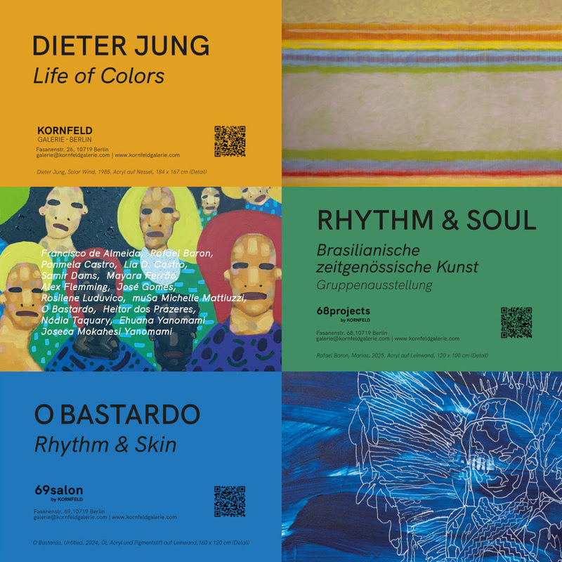 Read more about the article Com o imaginário do carnaval a Kornfeld Galerie em Berlim cria um diálogo entre artistas brasileiros e o mestre da holografia artística Dieter Jung