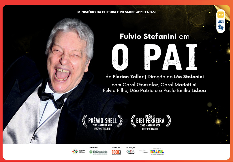 Read more about the article Fulvio Stefanini chega ao Rio pela primeira vez com o sucesso “O Pai”, no qual celebra 70 anos de carreira