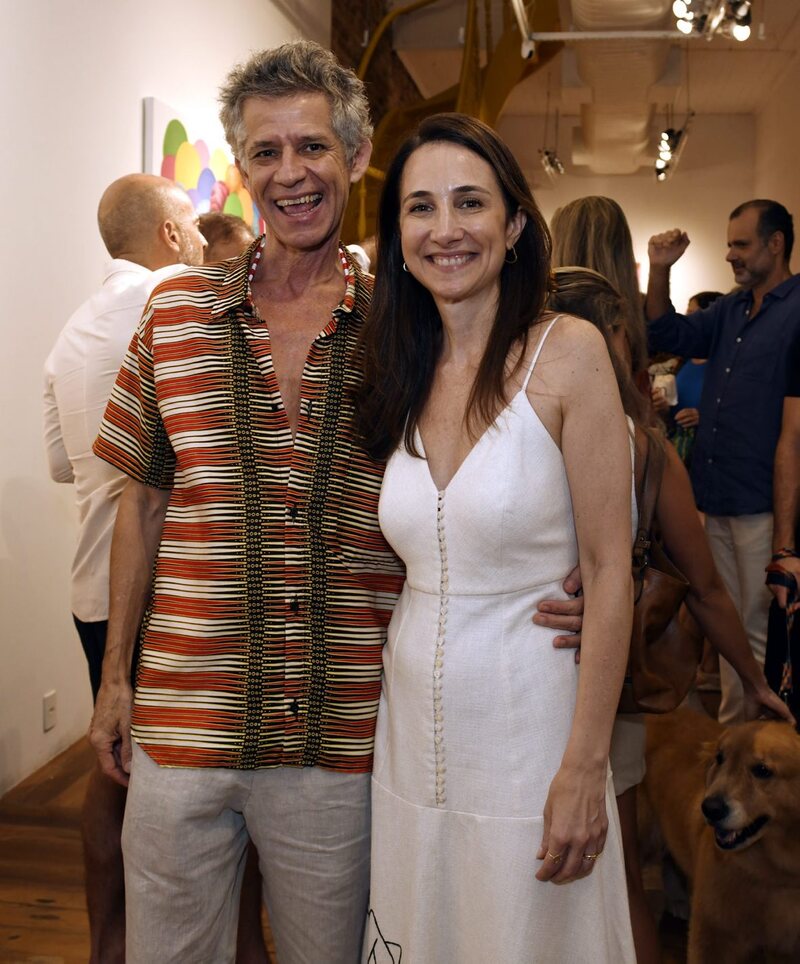 Cabelo e a curadora Paula Mesquita - Ciclo