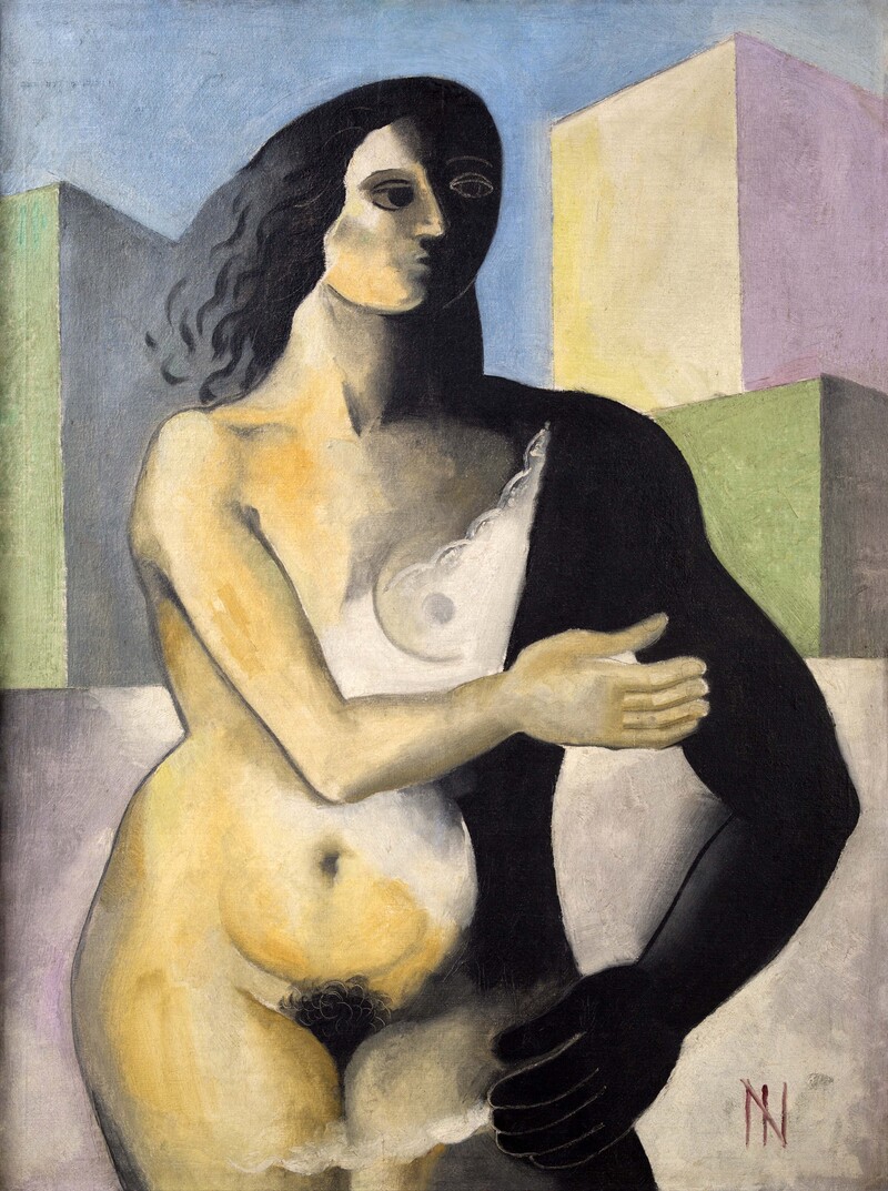 ISMAEL NERY (1900-1934) Figura com cubos