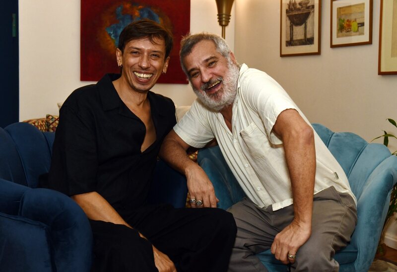 Pedro Wagner e o diretor Lírio Ferreira