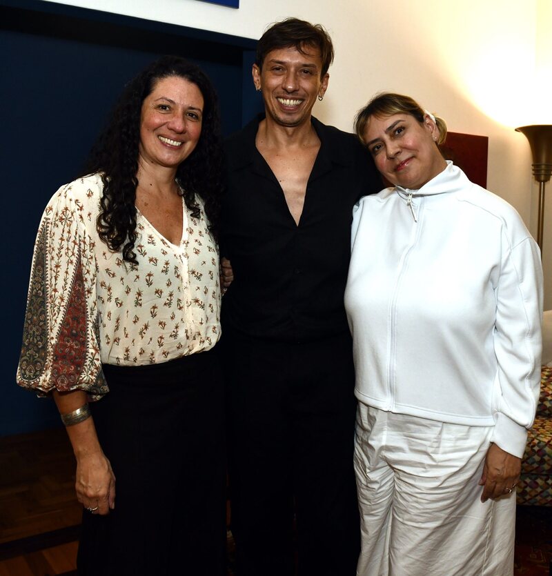 Íris Ferreira , Pedro Wagner e Claudia Ahimsa